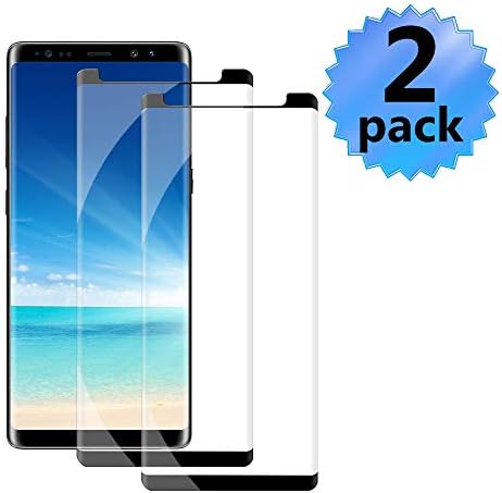 [2 Pack] Samsung Galaxy Note 9 Tempered Glass Screen Protector, Xacxin [HD Clear][Anti-Bubble][9H Hardness][Anti-Scratch][Anti-Fingerprint] Screen Protector Note 9 Black