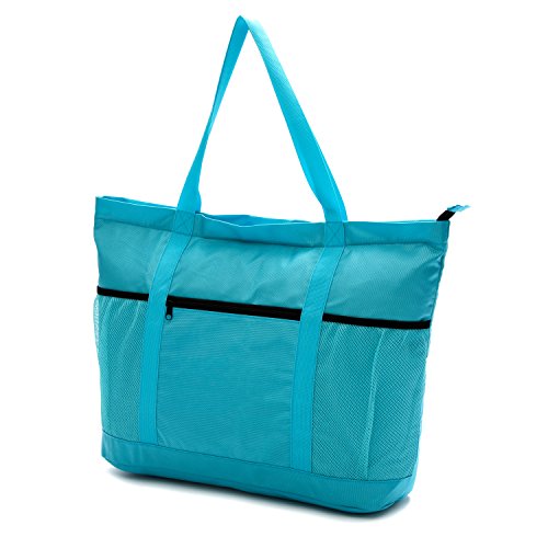 Foldable Beach Bag. Large Beach Bag With Zipper - XL ...