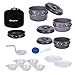 KingCamp 7/9/18Pcs Camping Cookware Mess Kit Camping Cooking Set Non-Stick Hard-Anodized Aluminum Camping Gear Camping Pots and Pans Set with Tableware for Outdoor Backpacking Hiking Picnic Backyard