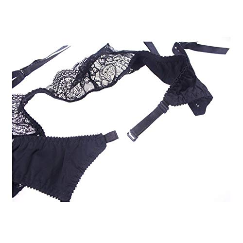 WGWNYN-piu-Le-Donne-Giarrettiere-Bretelle-Regolabili-Cinghia-di-Vita-for-Le-Donne-Wedding-Calze-Bretella-Sexy-Pizzo-Giarrettiera-Color-Black