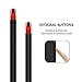 iPhone 7 Case, idutou 3-in-1 Sleek Thin and Slim Fit Hard Shell Cover Case with 3 Detachable Parts for Apple iPhone 7 Only, Chrome RED and Matte Black (4.7 Inches) 2016 (Black/red)