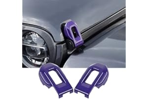 Hoolcar Hood Latch Lock Catch Brackets Cover for 2018-2021 Jeep Wrangler JL JLU & 2020-2021 Gladiator JT, Purple
