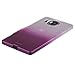 Xcessor Transition Color Flexible TPU Case for Microsoft Lumia 950 XL. with Gradient Silk Thread Texture. Transparent/Purple