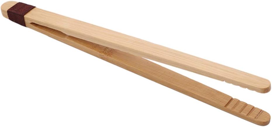 UINKE Bamboo Tea Cup Tongs Mini Heat Resistant Tongs Lightweight Easy Grip Tongs Home Use