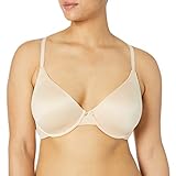 Maidenform Women's Comfort Devotion Demi Bra, Latte/Black,38C