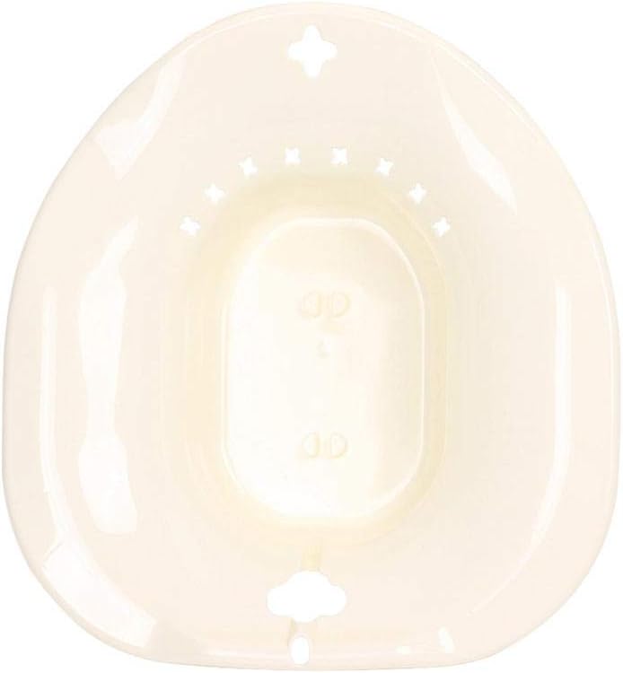 RUNMIND Sitz Bath Over Toilet Remove Yoni Steam Seat Tub Steaming Cleaning Female Maternity Bath Seat Toilet Postpartum Care Only Tub Beige