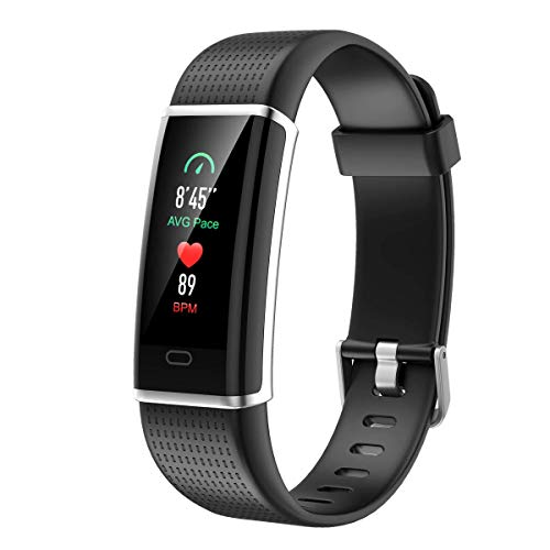 ZURURU Fitness Watch HR, Step Counter and Pedometer for Walking with Heart Rate Monitor, Waterproof Fitness Tracker for Fitbit Men, Women and Kids Bit Gift