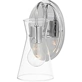 Maxim Lighting 12481CLPC Ava - 1 Light Bath Vanity-9.5 Inches Tall and 5 Inches Wide, Finish Color: Polished Chrome