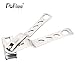 Nail Clipper DaBee Professional Large and Sharp with 360 Degree Rotating Swivel Head for Cutting Both Fingernails and Toenails. Strong Stainless Steel(10x1.8x1cm)