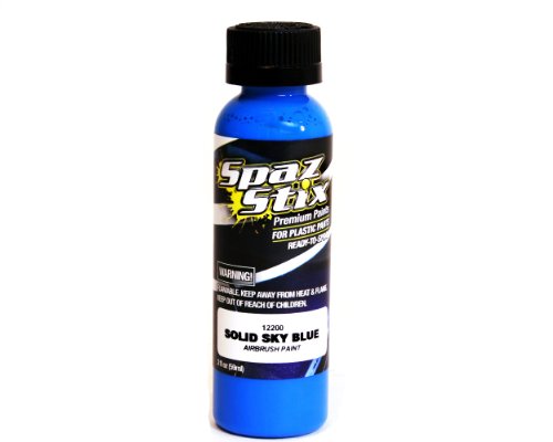 Spaz Stix Solid Airbrush Paint, Sky Blue, 2-Ounce