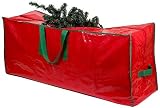 RAM ONLINE Red Jumbo Heavy Duty Christmas Tree Storage Bag 9FT PVC Waterproof view 4