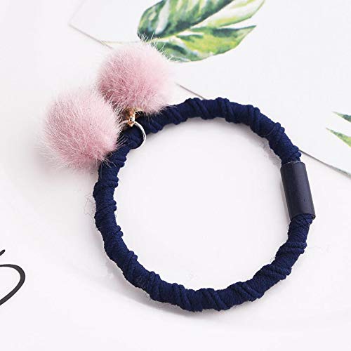 Wall of Dragon 2018 New Pompom Elastic Hair Bands Rope Women Girls Hairball Hair Ties Accessories Ponytail Holder Scrunchy Feminine Gift