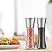 T·G·Y Salt and Pepper Grinder Set Tall Salt and Pepper Shakers Adjustable Stainless Steel Pepper Mill Salt Mill