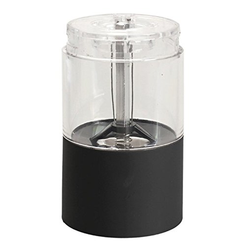 Funnytoday365 Electric Salt Spice Pepper Herb Mills Grinder With Led Light Black