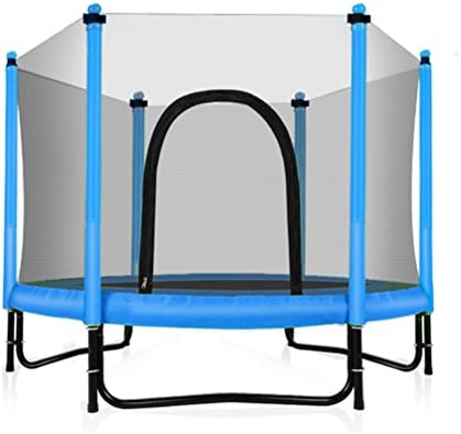 Fashionsport OUTFITTERS Trampoline with Safety Enclosure -Indoor or Outdoor Trampoline for Kids-Blue-5FT