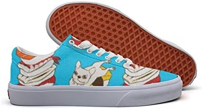 Japanese Sushi Cute French Bulldog Lovely Men's Fashion Sneakers Lace-up Lightweight Canvas Lace Up Shoes