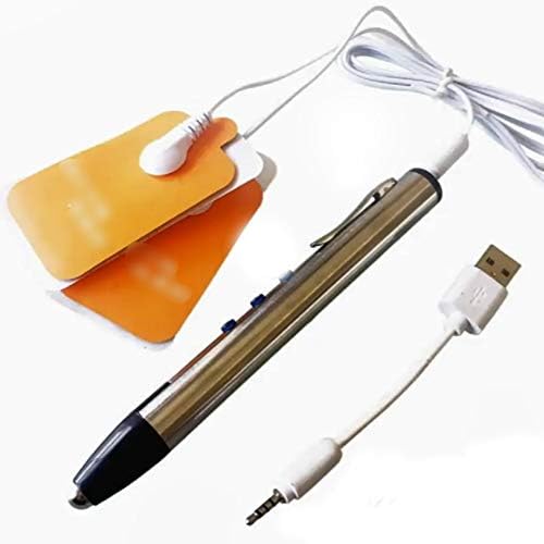 Acupuncture Meridian Pen, Electric Laser Acupuncture Pen, Meridian Energy Pen, Electronic Acupuncture Care Pen, Pain Relief Therapy Instrument Health Care Massage Pen Tools, Silver