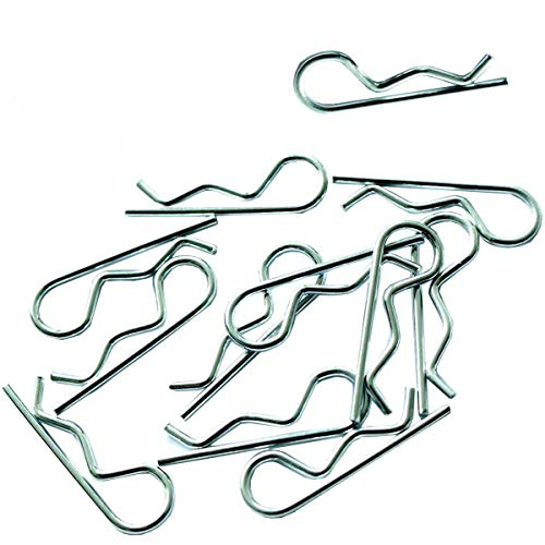 KCRTEK 100-Pack Universal RC Body Clips Pins traxxas all 1/10 Scale Redcat HPI Himoto HSP Exceed RC Car Parts Truck Buggy Shell Replacement