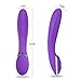 Silicone Vibrator, Bestimulus 12 Speeds G Spot Vibrator USB Rechargeable Vibrating Massager (Purple)