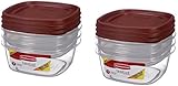 Rubbermaid Easy Find Lids Storage Containers, Value Pack, 3 each,( Pack of 2 )