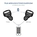BUTEO True Wireless Earbuds with Charging Case Newest Stereo Bluetooth Earbuds with Mic Handsfree Bluetooth V4.2 Wireless Earphone Sport Headset for Bluetooth Devices Stable/Fashion/Portable (black)