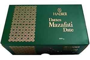 Habibi Bam Premium Dates, 600g – Soft & Sweet Natural Dates, High in Fiber & Potassium, Gluten-Free, Vegan, Kosher // Habibi 