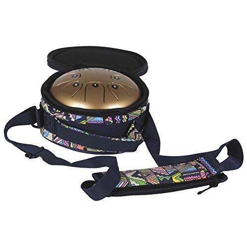 Tongue Drum Hang Drum Tank Drum D Major 8 Notes 5.5 Inches Stainless Steel Percussion with Padded Travel Bag - Thumbnail 7