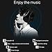 Hi-Fi Stereo headset, Wireless Bluetooth Headphones, Foldable, Built-in Microphone, Compatible with Phones/Tablet/Audio-Black