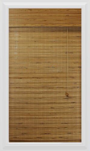 Calyx Interiors Bamboo Roman Shade, 34-Inch Width by 54-Inch Height, Dali Tuscan