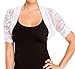 eVogues Women's Floral Lace Bolero Shrug