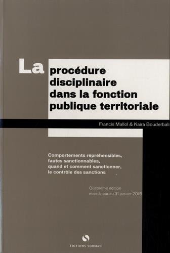 La  procédure disciplinaire dans la fonction publique territoriale