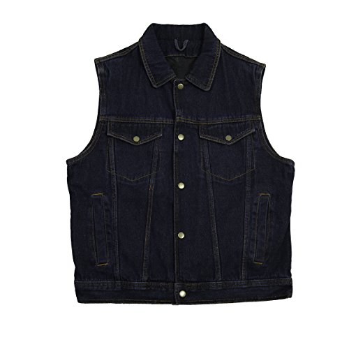 Mossi Men's Vest (Denim, Size 40)