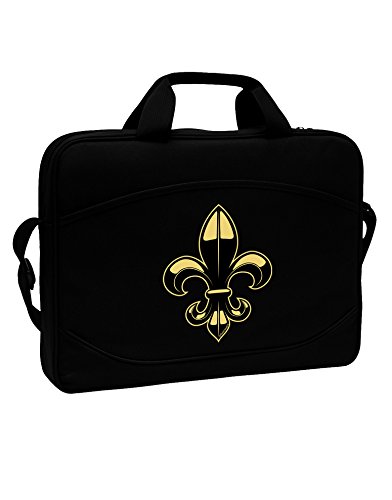 TooLoud Golden Fleur de Lis 15" Dark Laptop / Tablet Case Bag