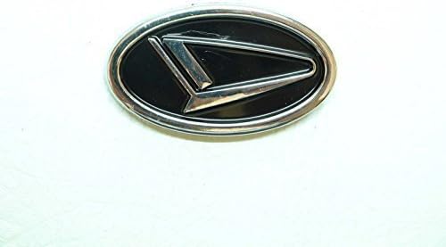 Chrome & Black Logo Tailgate Emblem Rear Badge Boot 75x45mm Terios Fourtrak Copen