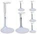 BANBERRY DESIGNS Doll Stands - Set of 4 - White Metal and Vinyl Adjustable Holders - Ideal for Dolls Measuring 3