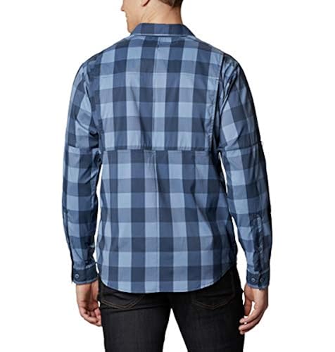 Columbia Men's Silver Ridge Lite Plaid Long Sleeve, Bluestone