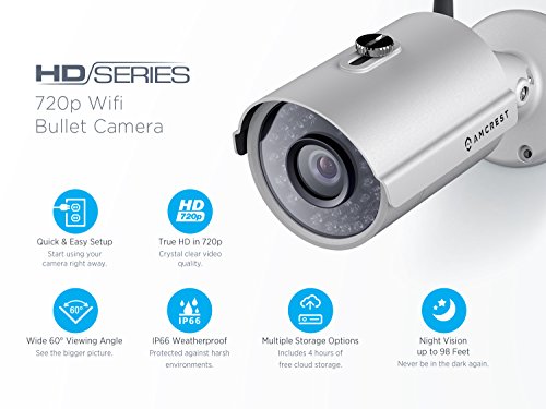 Amcrest HDSeries Outdoor 720P WiFi Wireless IP Security