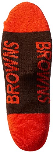 NFL Cleveland Browns '47 Bolt Sport Socks, Brown, Large (Men's 9-13 / Women's 10-12), 1-Pack