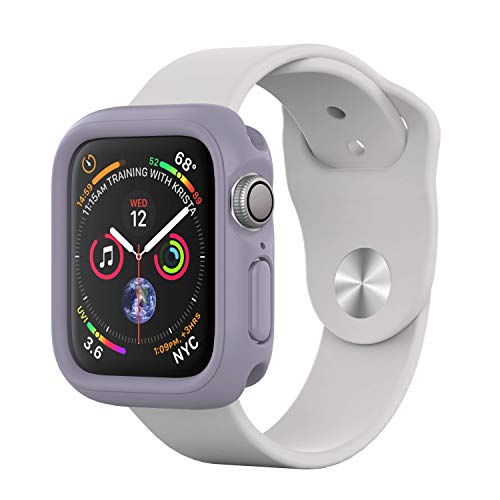 RhinoShield Bumper Case for Apple Watch Series 4 [40mm - NOT 44mm] [CrashGuard NX] | Shock Absorbent Slim Design Protective Cover [1.2M/4ft Drop Protection] - Lavender