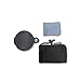 Leather Portable Folding Pocket Magnifier 10X Magnification-Black
