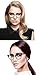 BEISON Womens Cat Eye Mod Fashion Eyeglasses Frame Clear Lens