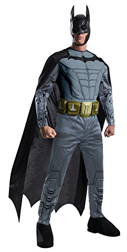 Men's Batman Arkham City Deluxe Muscle Chest Batman, Multicolor, Large