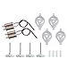 BTG Motor Parts for Syma X5SC X5SW X5HC X5HW RC Quadcopter- Spare Parts: 4 Motor; 4 Gear Set; 4 Motor Base Cover