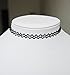 Hip Mall Stretch Tattoo Choker Magic Necklace Elastic Hippy Popular for 80s 90s Black, Resize Necklace