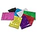 100 Pack 2.95x3.93 inch Resealable Flat Zipper Lock Bag for Zip Food Storage Lock Foil Heat Seal Pouch Coffee Candy Foil Packaging with Tear Notches