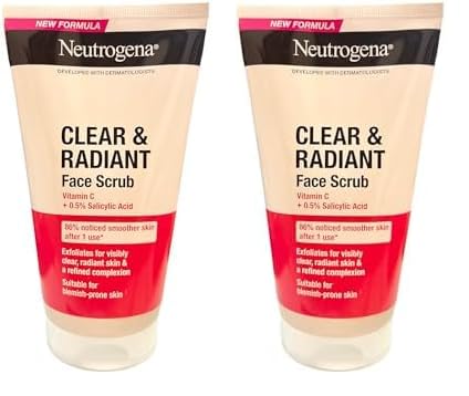 NEUTROGENA® Clear & Radiant Face Scrub 150ml (Pack of 2)