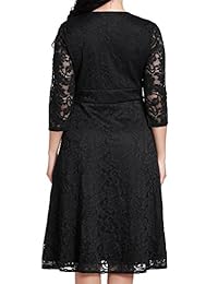 GRAPENT - Vestido de mujer de encaje de talla grande para la madre de la novia