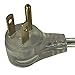 Royal Designs Flat Plug Extension Cord for Indoor & Outdoor, 6 ft Long, Gold, 6 Outlet Prong Grounded Wire UL Listed, Set of 2