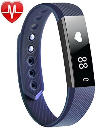 Fitness Tracker,LETUFIT HR Activity Tracker Wearable Smart Band With Heart Rate Monitor (Blue)