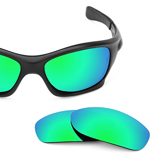 Revant Replacement Lenses for Oakley Pit Bull Polarized Emerald Green MirrorShield Asian Fit